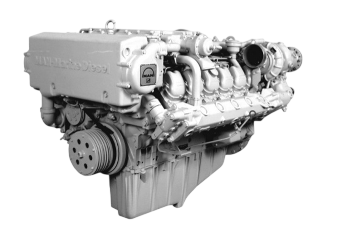 MAN V8-1300 marine engine