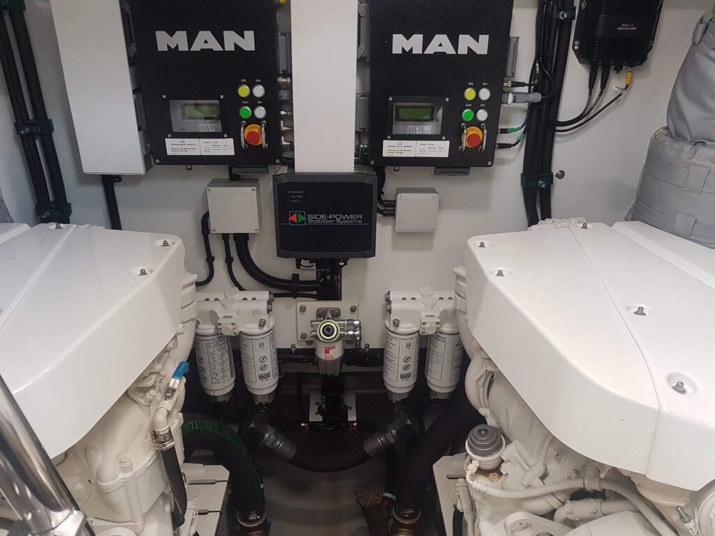 MAN marine engine installation