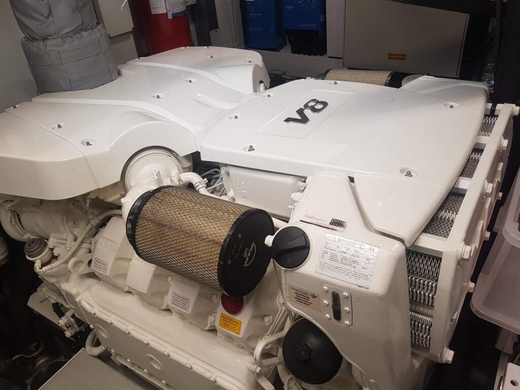 MAN V8 marine engine